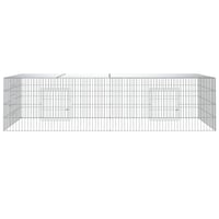 vidaXL 2 paneles horganyzott nyúlketrec 220x110x55 cm 3