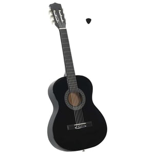 vidaXL klasszikus gitár kezdőknek - fekete - 3/4-es méret