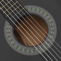 vidaXL 3/4 36" fekete klasszikus gitár kezdőknek és gyerekeknek 6