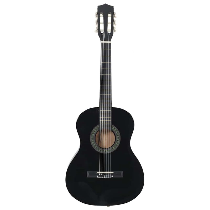 vidaXL 3/4 36" fekete klasszikus gitár kezdőknek és gyerekeknek