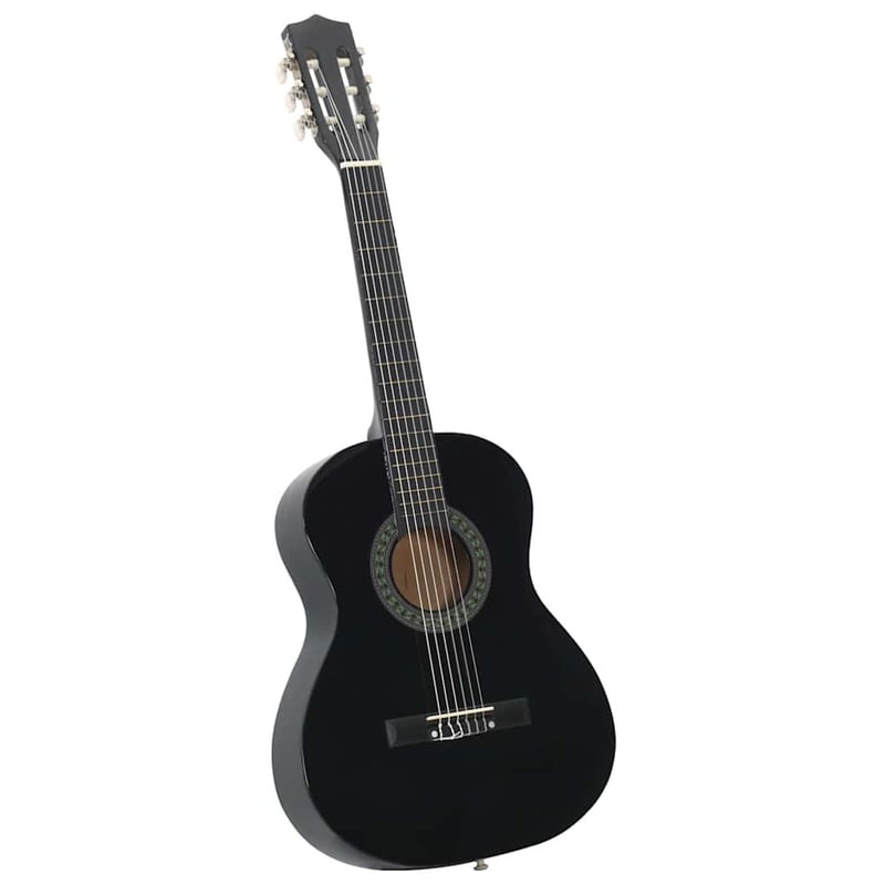 vidaXL 3/4 36" fekete klasszikus gitár kezdőknek és gyerekeknek