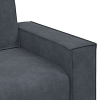 vidaXL 3 személyes sötétszürke bársony kanapé 220x78x84 cm 7