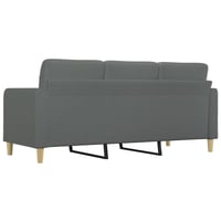 vidaXL 3 személyes sötétszürke szövet kanapé 180 cm 5