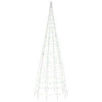 vidaXL 300 cm-es LED karácsonyfa 550 izzóval, színes világítással 4