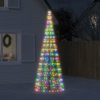 vidaXL 300 cm-es LED karácsonyfa 550 izzóval, színes világítással 2