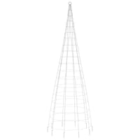vidaXL 300 cm-es LED karácsonyfa 550 izzóval, színes világítással 5