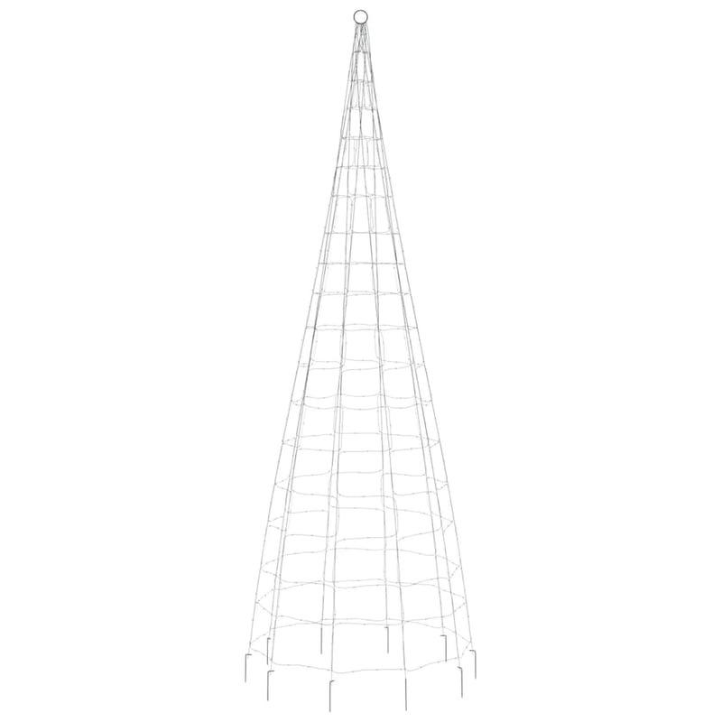 vidaXL 300 cm-es LED karácsonyfa 550 izzóval, színes világítással