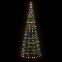 vidaXL 300 cm-es LED karácsonyfa 550 izzóval, színes világítással 3