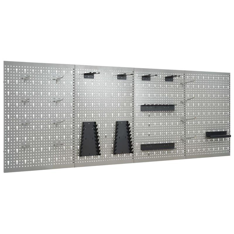 vidaXL 4 db falra szerelhető acél rögzítőtábla 40x58 cm
