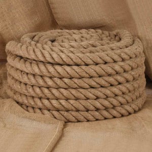Jutové lano vidaXL – priemer 40 mm – 10 m