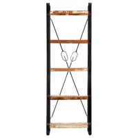 vidaXL 5 szintes könyvespolc 60x30x180 cm újrahasznosított fa 2