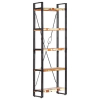 vidaXL 5 szintes könyvespolc 60x30x180 cm újrahasznosított fa 8