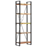 vidaXL 5 szintes könyvespolc 60x30x180 cm újrahasznosított fa 1