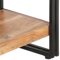 vidaXL 5 szintes tömör akácfa könyvespolc 60x30x180 cm természetes fa állványos polc könyvek tárolásához 5
