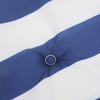 vidaXL 6 db kék-fehér csíkos oxford székpárna magas háttámlához 8