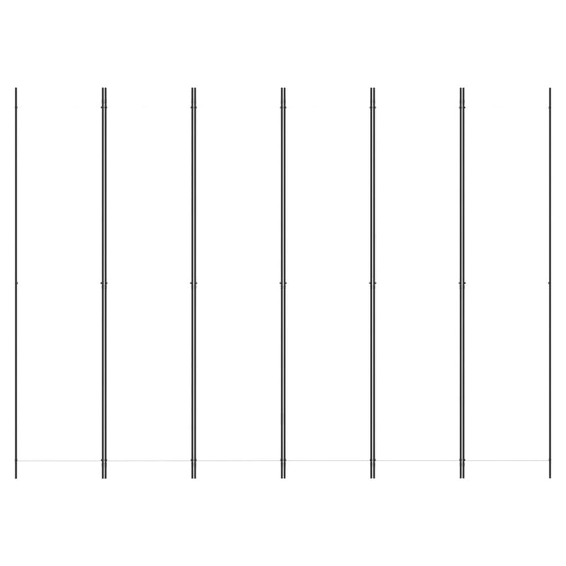 vidaXL 6 paneles fehér szövet térelválasztó 250x220 cm