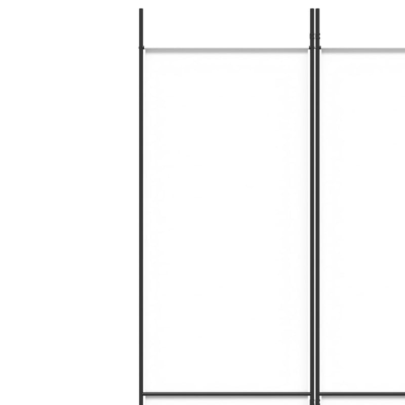 vidaXL 6 paneles fehér szövet térelválasztó 250x220 cm