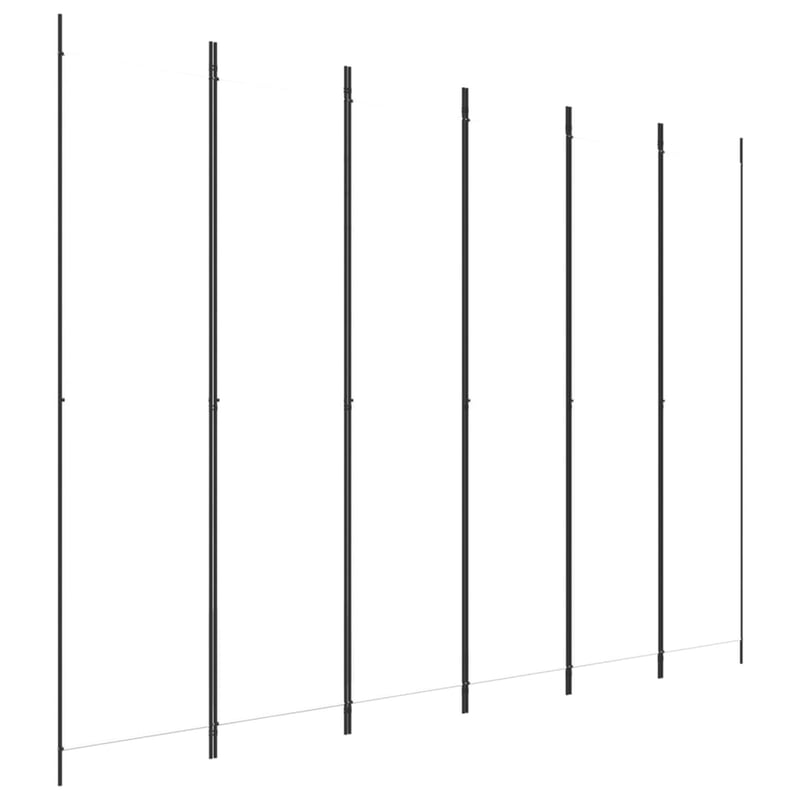 vidaXL 6 paneles fehér szövet térelválasztó 250x220 cm