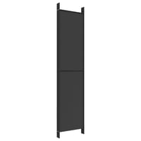 vidaXL 6 paneles fekete szövet térelválasztó 300x220 cm 6