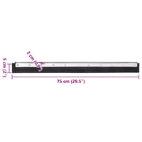 vidaXL acél és gumi padlólehúzó fej 75 cm 6