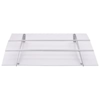 vidaXL ajtókárpit ezüst átlátszó 150x90 cm PET 2