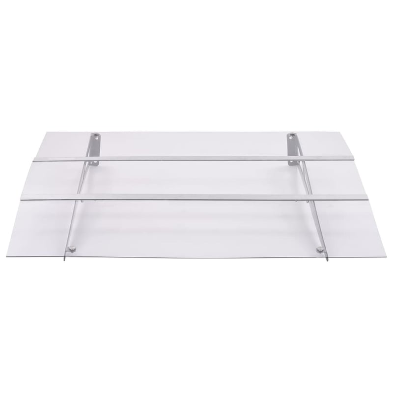 vidaXL ajtókárpit ezüst átlátszó 150x90 cm PET