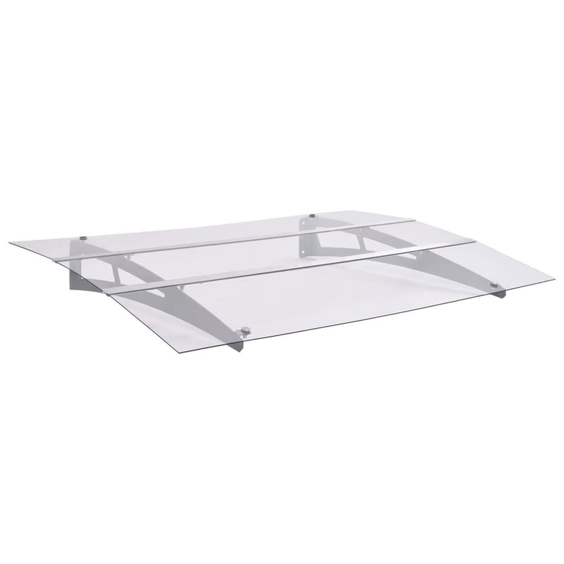 vidaXL ajtókárpit ezüst átlátszó 150x90 cm PET