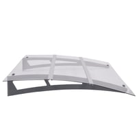 vidaXL ajtókárpit ezüst átlátszó 150x90 cm PET 3