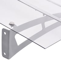 vidaXL ajtókárpit ezüst átlátszó 150x90 cm PET 4