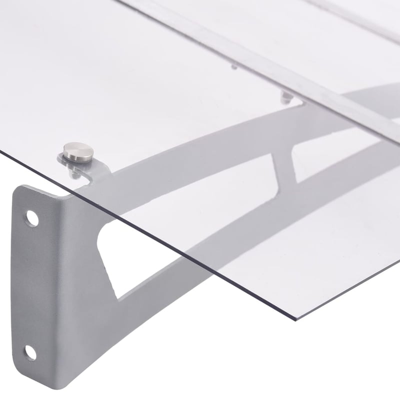 vidaXL ajtókárpit ezüst átlátszó 150x90 cm PET