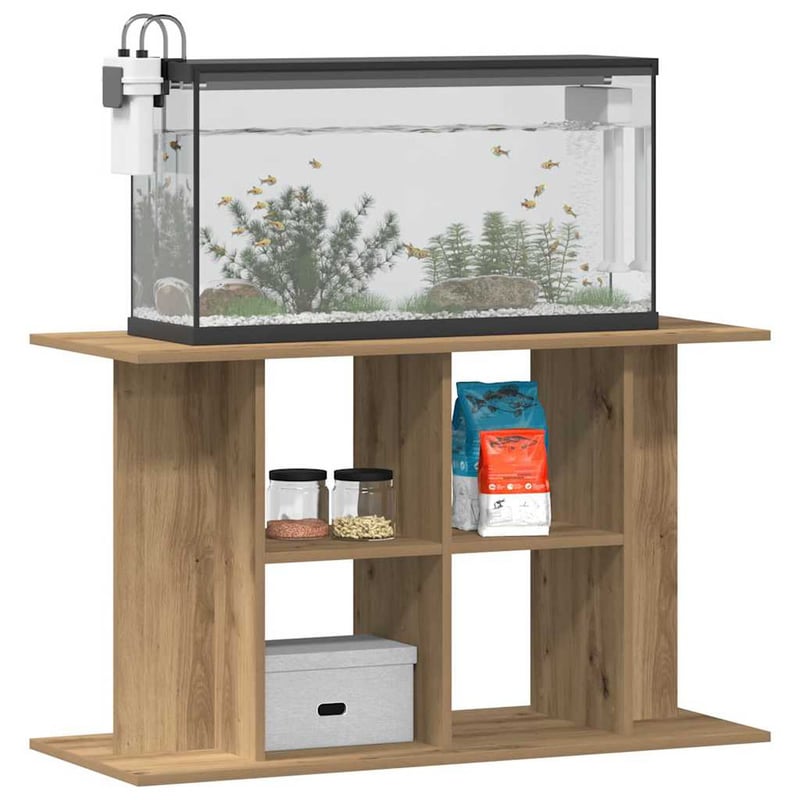 vidaXL Akváriumállvány Tölgyfa 100x40x60 cm Rétegeltfából