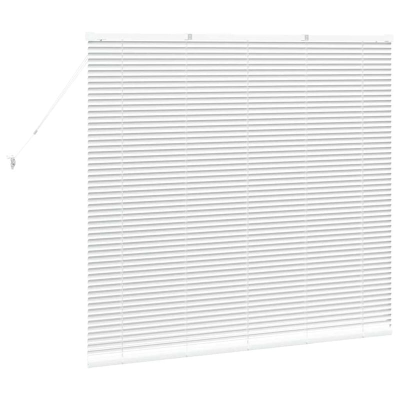 vidaXL Alumínium Zsalugáter Redőny Fehér 130x140 cm