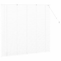 vidaXL Alumínium Zsalugáter Redőny Fehér 130x140 cm 6