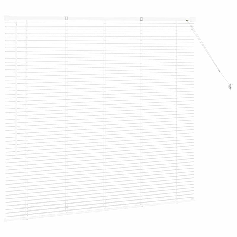 vidaXL Alumínium Zsalugáter Redőny Fehér 130x140 cm