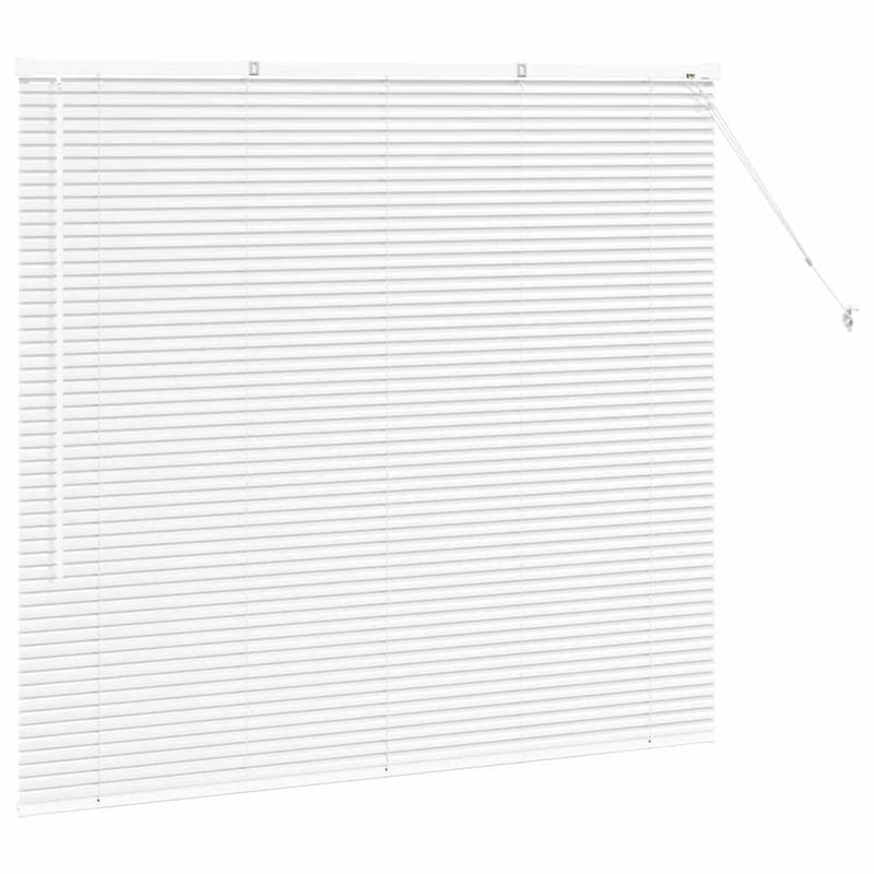 vidaXL Alumínium Zsalugáter Redőny Fehér 130x140 cm