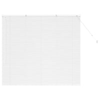 vidaXL Alumínium Zsalugáter Redőny Fehér 130x140 cm 1