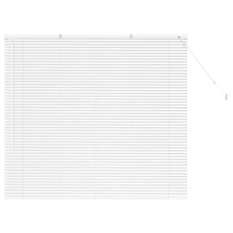 vidaXL Alumínium Zsalugáter Redőny Fehér 130x140 cm