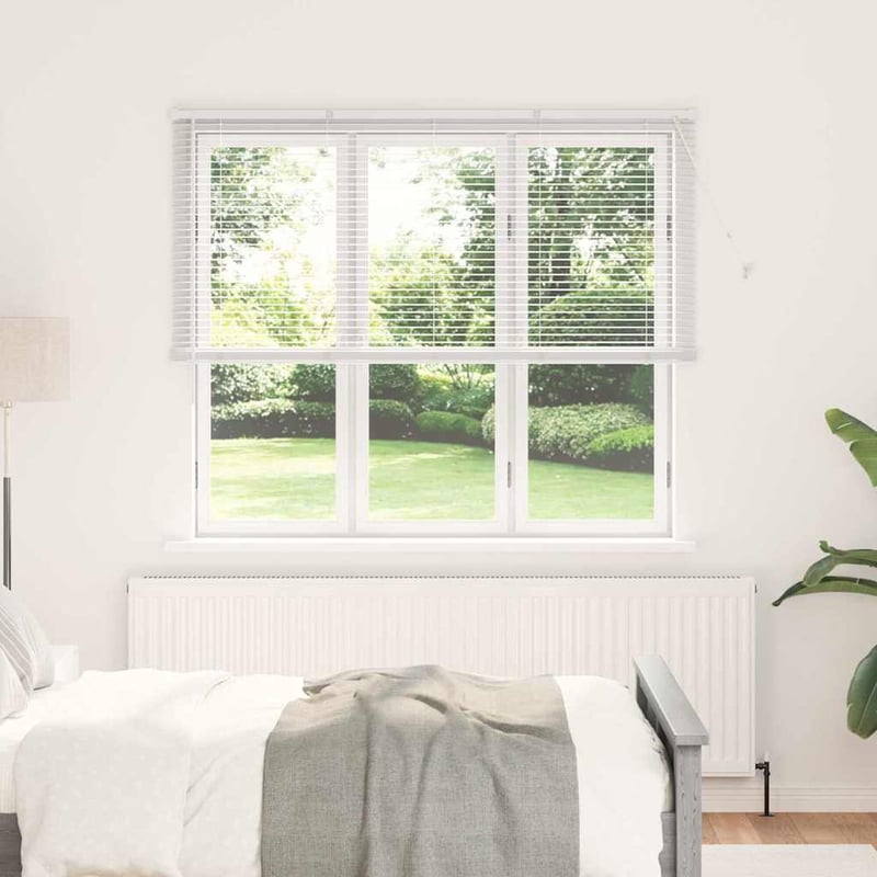 vidaXL Alumínium Zsalugáter Redőny Fehér 175x155 cm