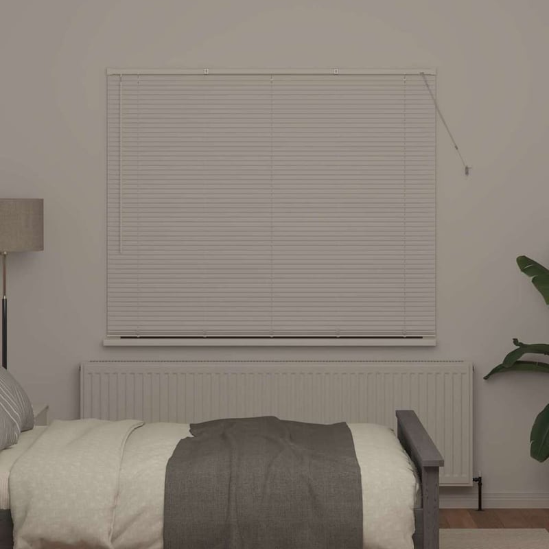 vidaXL Alumínium Zsalugáter Redőny Fehér 175x155 cm