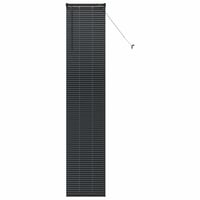 vidaXL Alumínium Zsalugáter Redőny Fekete 220x50 cm 1