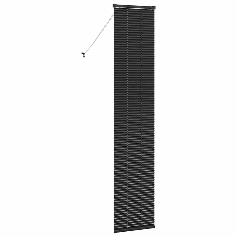 vidaXL Alumínium Zsalugáter Redőny Fekete 220x50 cm