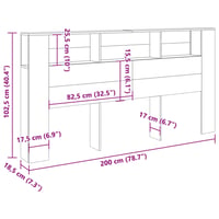 vidaXL Antik fa szerelt áthidalószekrény 200x102,5 cm 9