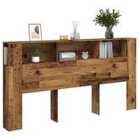 vidaXL Antik fa szerelt áthidalószekrény 200x102,5 cm 2