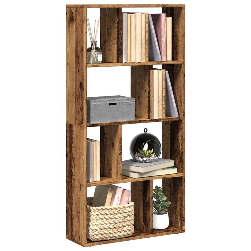 vidaXL Antik fa szerelt könyvespolc 60x20x120,5 cm