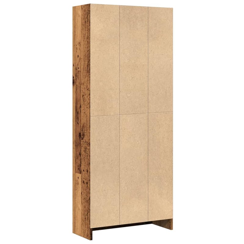 vidaXL Antik fa szerelt könyvespolc 60x24x143 cm