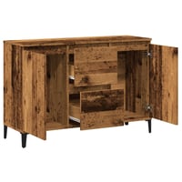 vidaXL Antik fa tálalószekrény 102x35x70 cm szerelt 5