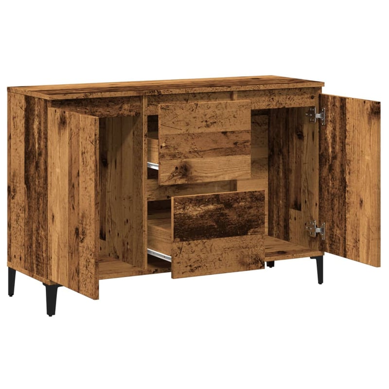 vidaXL Antik fa tálalószekrény 102x35x70 cm szerelt