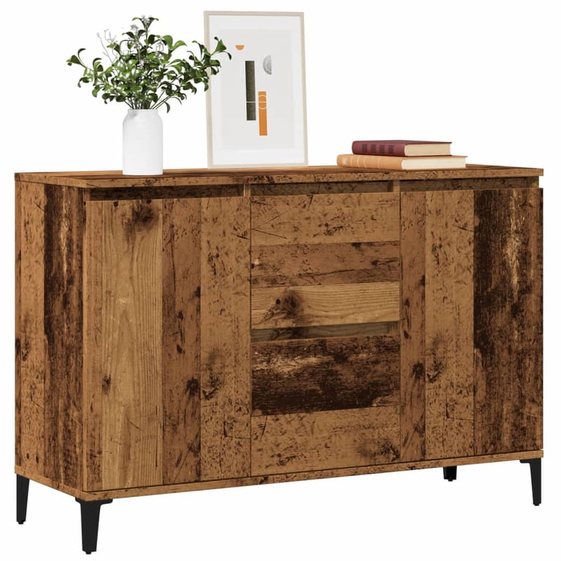 vidaXL Antik fa tálalószekrény 102x35x70 cm szerelt