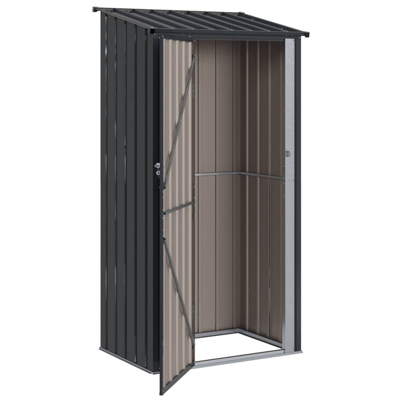 vidaXL Antracit Fém Kertiszerszámos Ház 103x74x200cm