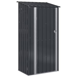 vidaXL Záhradný domček na náradie z kovu – antracitový – 103x74x200 cm